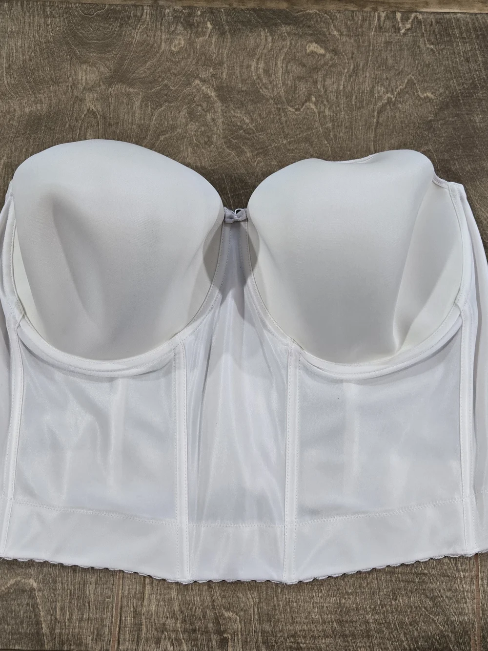 Elomi Ivory 44G Smoothing Strapless Longline Bustoer Corset Underwired Bra Boned